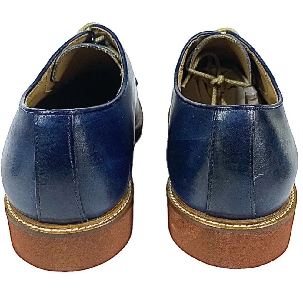To Boot New York Joel Blue Leather Oxfords Men’s 11 D Made in Italy